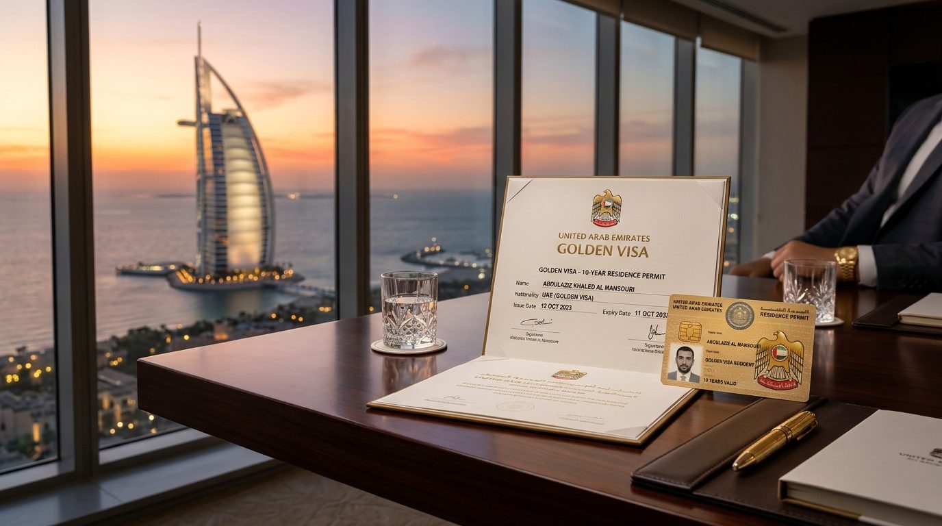 10-Year UAE Golden Visa Investor and Executive Residency Processing Dubai